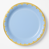 Ice Blue 6.75" Metallic Accent Paper Plates